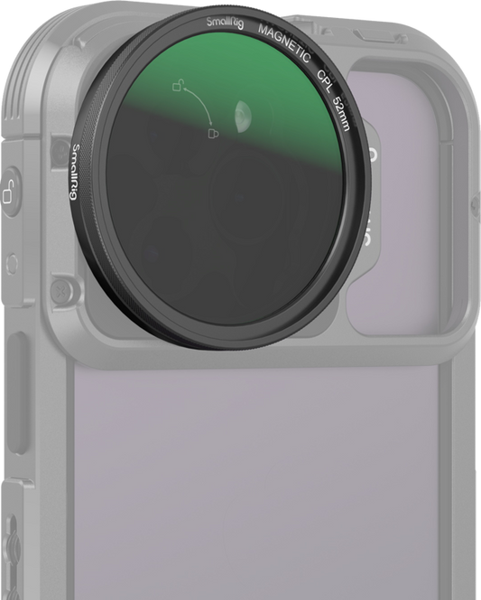 SmallRig 4388 MagEase Magnetic CPL Filter Kit with M-mount Filter Adapter (52mm)