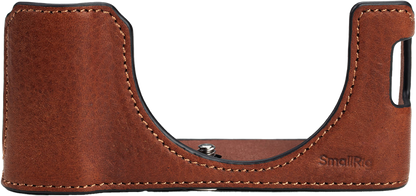 SmallRig 4699 Leather Half Case Kit for FUJIFILM X100VI (Brown)