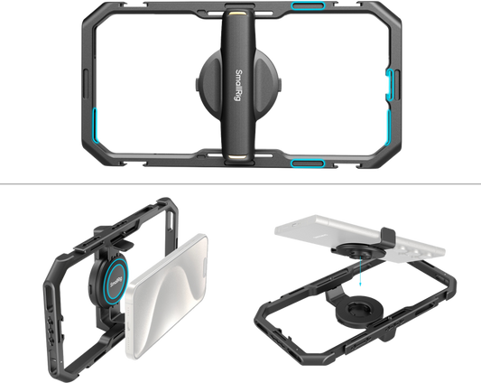 SmallRig 4704 All-in-One Video Kit for Smartphone Creators Qucik Pro Edition