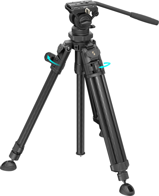 SmallRig 4420 Lightweight Video Carbon Fiber Tripod Kit AD-50 Pro