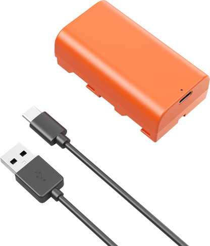 SmallRig 4971 NP-F550 USB-C Rechargeable Camera Battery Orange