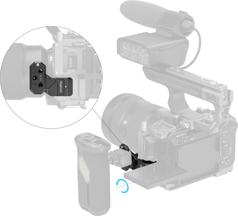 SmallRig 4458 Side Handle Extension Adapter Part with NATO Clamp