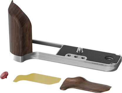 SmallRig 5266 L-Shape Mount Plate with Wooden Handle for FUJIFILM GFX100RF Black