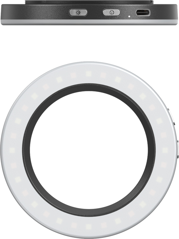 SmallRig 5203 Vibe P30 67mm Ring LED Video Light Universal Threaded Filter Adapter Kit