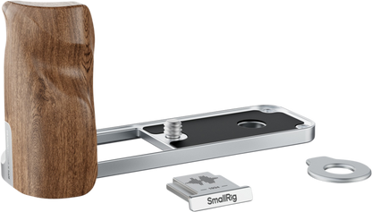 SmallRig 5223 L-Shaped Mount Plate with Wooden Handle for FUJIFILM X half Silver