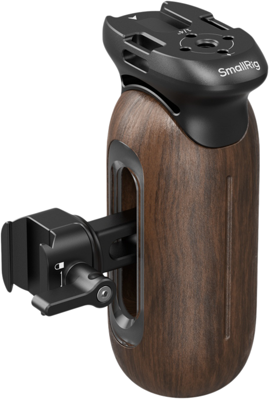 SmallRig 5239 Wooden Side Handle with NATO Clamp