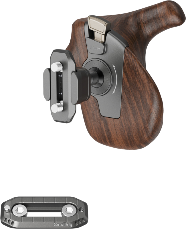 SmallRig 5192 ImageGrip Series Wooden Handle with NATO Clamp (Right Side)