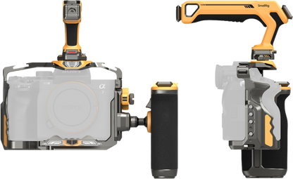 SmallRig 5518 HawkLock Quick Release Cage Kit for Sony A7R V/ A7 IV/ A7S III (Adv Ed) (Bumblebee)
