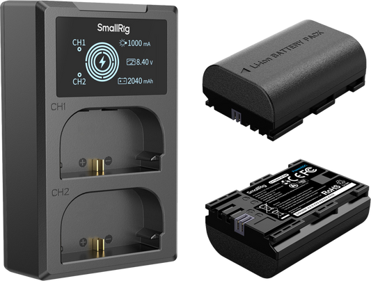 SmallRig 5409 Camera Battery and Charger Kit for Canon LP-E6P