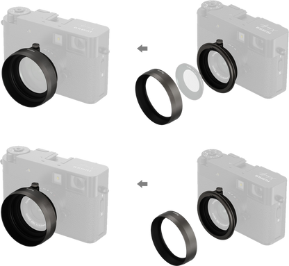 SmallRig 5709 Shading Hood for FUJIFILM X half Charcoal Silver