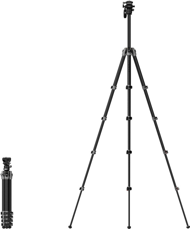 SmallRig 5477 Portable Video Carbon Fiber Tripod AP255Pro