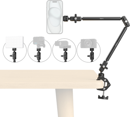 SmallRig 5626 Desktop Magic Arm with Crab-Shaped Clamp Kit (MagSafe-Compatible Edition)