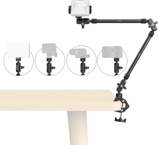SmallRig 5625 Desktop Magic Arm with Crab-Shaped Clamp Kit
