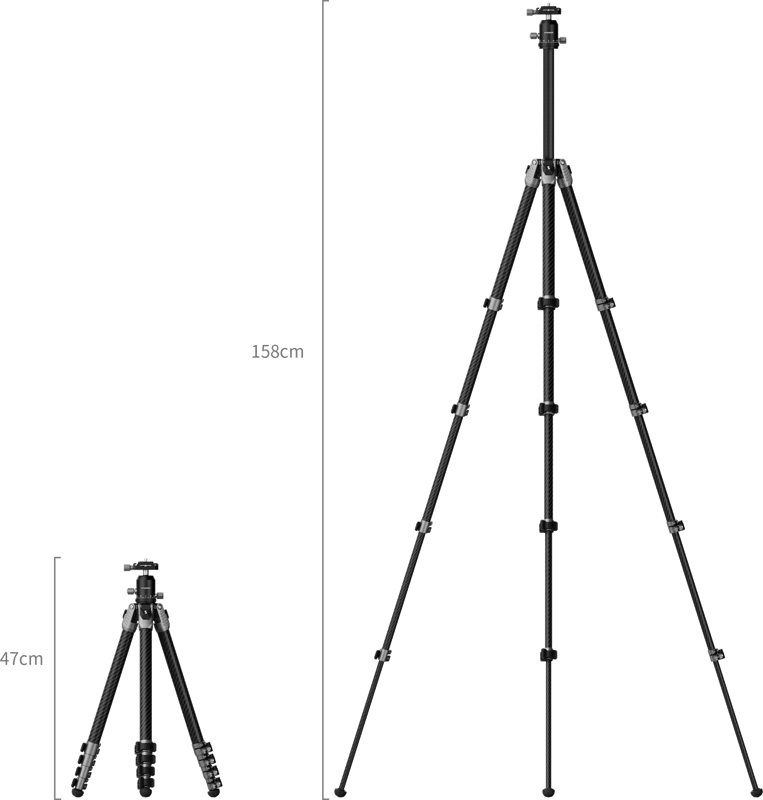 SmallRig 5478 Portable Photo Carbon Fiber Tripod