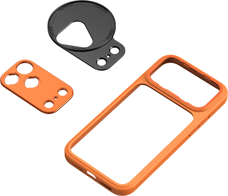 SmallRig 5792 FilMov Lightweight Photography Bumper Case for iPhone 17 Pro (Orange)