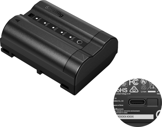 SmallRig 5299 USB-C Camera Battery with Power Display for Nikon EN-EL15c