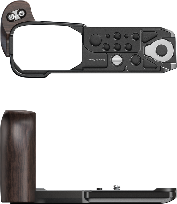 SmallRig 5906 L-Shaped Mount Plate with Wooden Handle for Nikon ZR