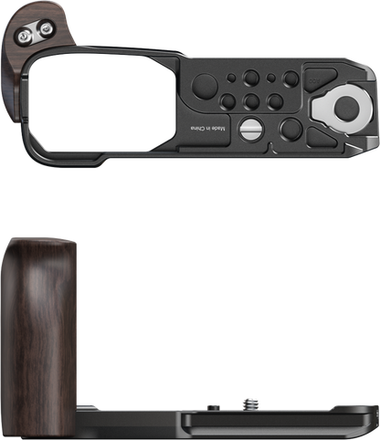 SmallRig 5906 L-Shaped Mount Plate with Wooden Handle for Nikon ZR