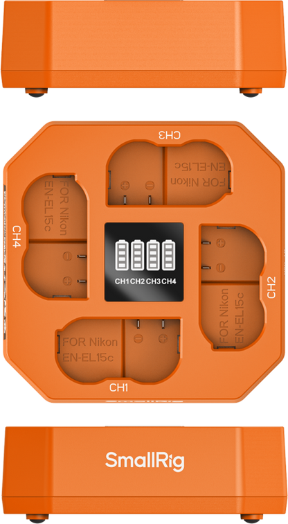 SmallRig 5747 Four-Channel Camera Battery Charger for EN-EL15c