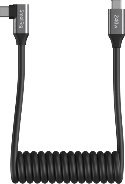 SmallRig 5730 USB-C Data Cable Coiled (Straight to Angled)