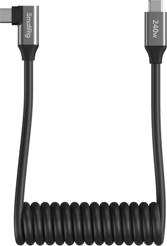 SmallRig 5730 USB-C Data Cable Coiled (Straight to Angled)