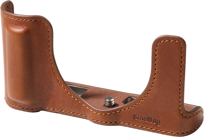 SmallRig 5699 Leather Half Case for Panasonic LUMIX L10 Brown