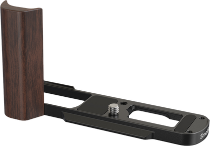 SmallRig 5942 L-Shaped Mount Plate with Wooden Handle for Panasonic LUMIX L10 Black