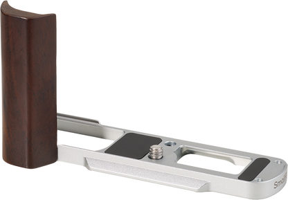 SmallRig 5943 L-Shaped Mount Plate with Wooden Handle for Panasonic LUMIX L10 Silver