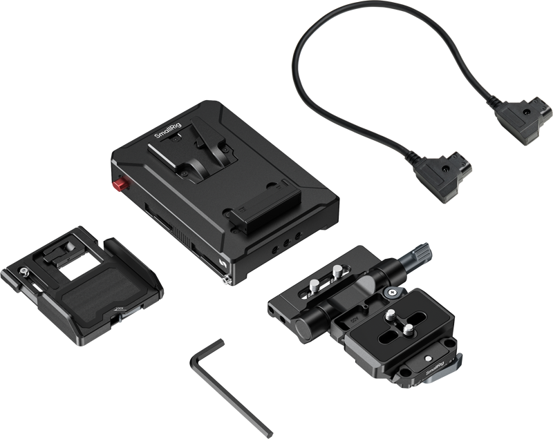 SmallRig 5899 Intelligent V-Mount Battery Adapter Plate Compatible with Arca-Swiss