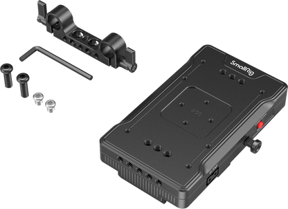 SmallRig 3203 Advanced V-Mount Battery Mount Plate with Dual 15mm Rod Clamp