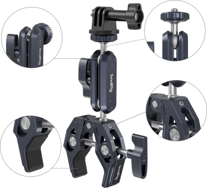 SmallRig 3757 Crab-Shaped Clamp with Ballhead Magic Arm