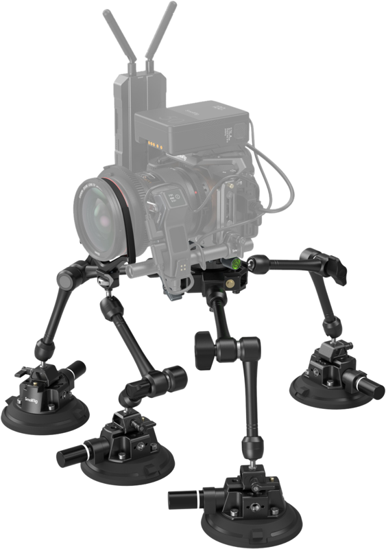 SmallRig 3565 All-in-One 4-Arm Suction Cup Camera Mount Kit for Vehicle Shooting SC-15K