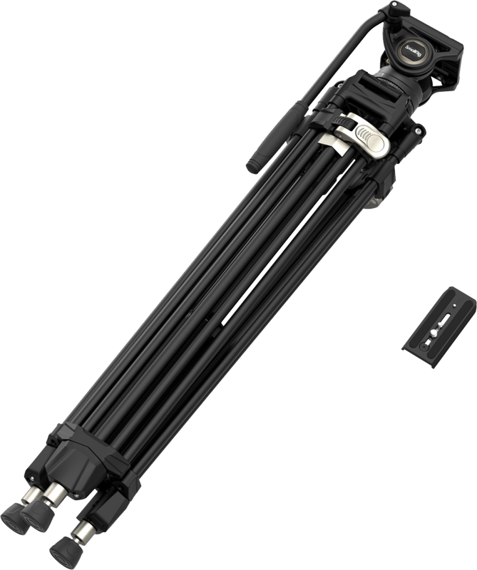 SmallRig 4163 Heavy-Duty Aluminium Video Tripod Kit FreeBlazer AD-80
