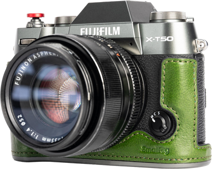 SmallRig 4711 Leather Half Case Kit for Fujifilm X-T50 Green