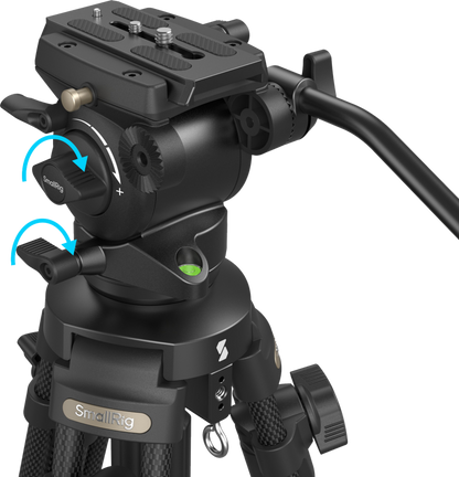 SmallRig 4685 Lightweight Video Carbon Fiber Tripod Kit AD-50