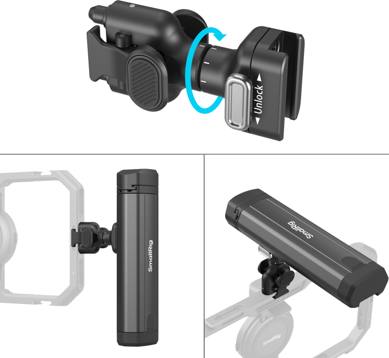 SmallRig 4842 Rotatable Bilateral Quick Release Side Handle