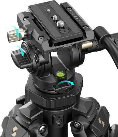 SmallRig 4420 Lightweight Video Carbon Fiber Tripod Kit AD-50 Pro