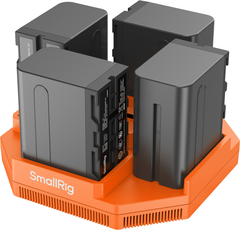 SmallRig 4837 NP-F 4-Channel Camera Battery Charger