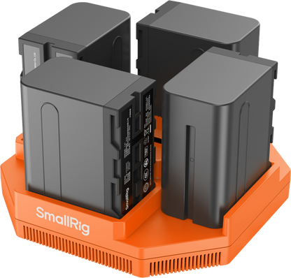 SmallRig 4837 NP-F 4-Channel Camera Battery Charger