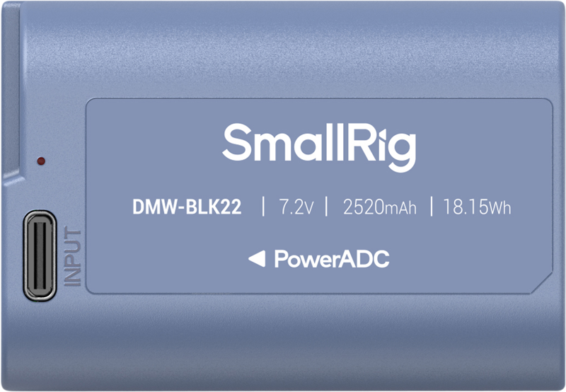 SmallRig 4906 Camera Battery USB-C Rechargeable DMW-BLK22