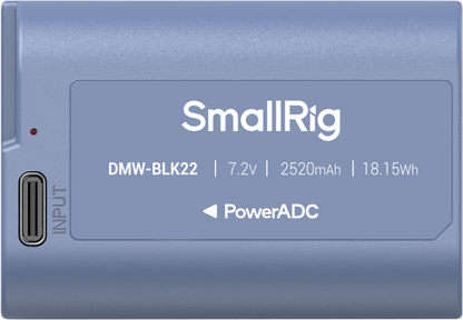 SmallRig 4906 Camera Battery USB-C Rechargeable DMW-BLK22