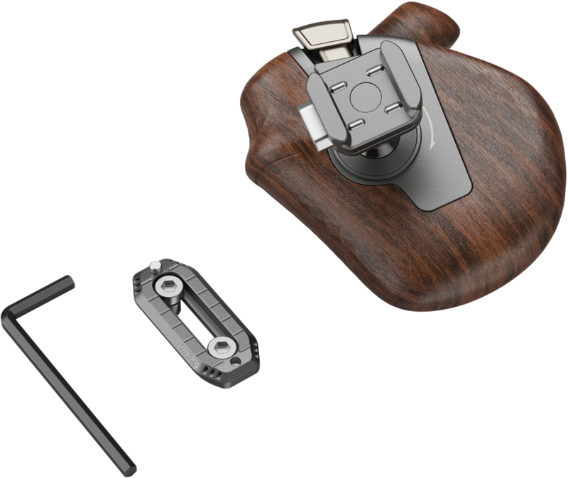 SmallRig 5192 ImageGrip Series Wooden Handle with NATO Clamp (Right Side)