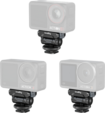 SmallRig 5436 Quick Release Support for DJI Osmo360 / Action 5 Pro / 4 / 3 with Cold Shoe Adapter