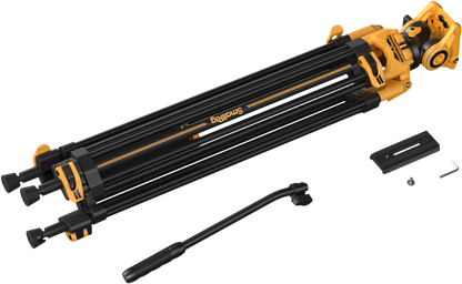 SmallRig 5523 Video Tripod with Heavy-Duty Fluid Head AD-01 (BumbleBee Edition）