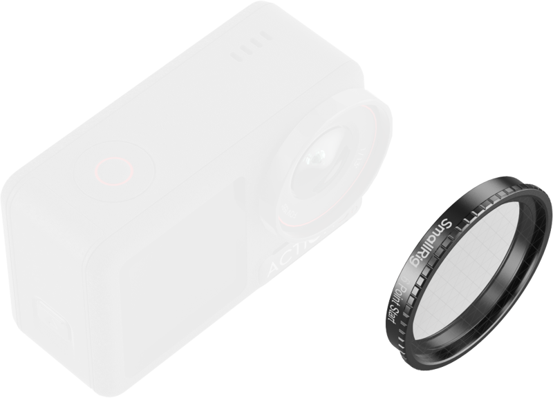 SmallRig 5839 Attachable Star Cross Filter (6 Points) for DJI Osmo Action 5 Pro / 4