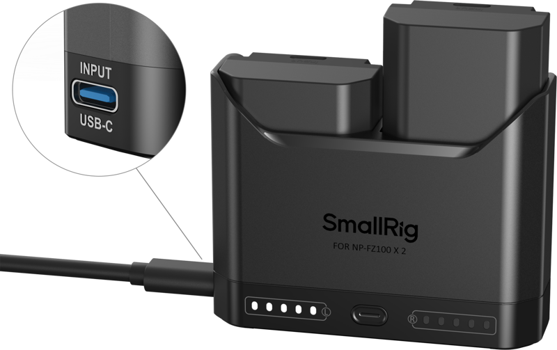 SmallRig 5483 Turbo Charging Kit for NP-FZ100 Camera Batteries
