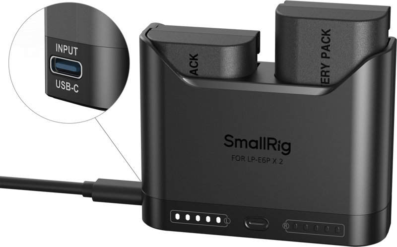 SmallRig 5484 Turbo Charging Kit for LP-E6NH Camera Batteries