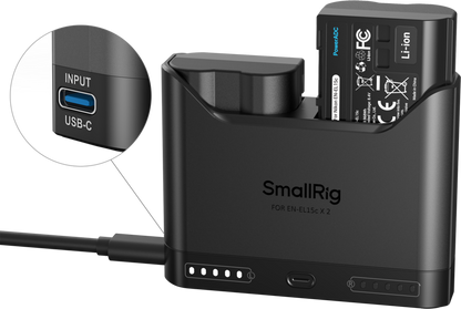 SmallRig 5486 Turbo Charging Kit for EN-EL15c Camera Batteries