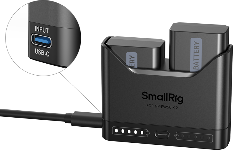 SmallRig 5488 Turbo Charging Kit for NP-FW50 Camera Batteries