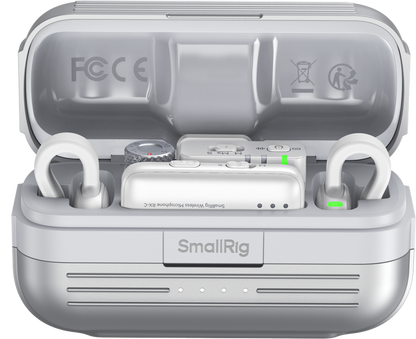 SmallRig 5716 S70 Wireless Microphone with Multi-Device Compatibility (White)